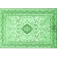 thumbnail image 1 of Ahgly Company Indoor Rectangle Medallion Emerald Green Traditional Area Rugs, 4' x 6', 1 of 4