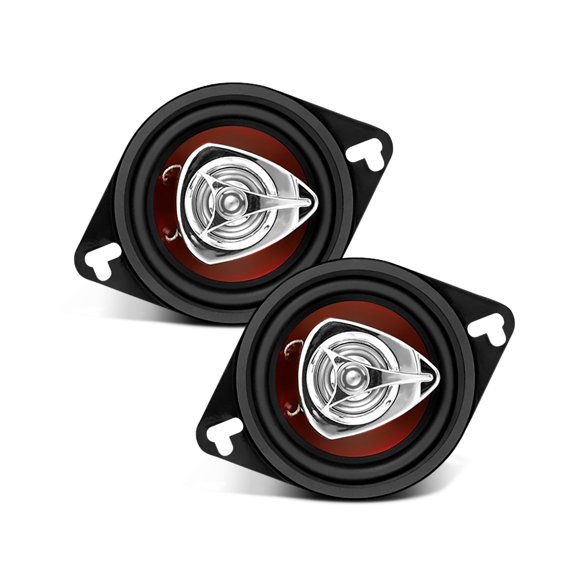 BOSS Audio Systems CH3220 Chaos Series 3.5 inch Full Range Car Door Speakers - 140 Watts Max (per pair), Coaxial, 2 Way, 4 Ohms, Sold in Pairs