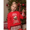 thumbnail image 2 of Tstars Boys Mens Unisex Christmas Sweatshirt Gift for Dog Lover Pug Fans Santa Paws Youth Xmas Shirt, 2 of 6