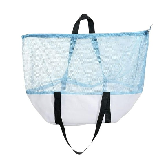 Bolsa de aseo para gatos jinwen malla antiarañazos azul