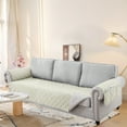 thumbnail image 4 of Sanmadrola 100% Waterproof Sofa Anti Slip Couch Covers Machine Washable Furniture Covers Leakproof Sofa Slipcover for Dogs, Children, Pets, Ivory White, Sofa Oversize, 4 of 9