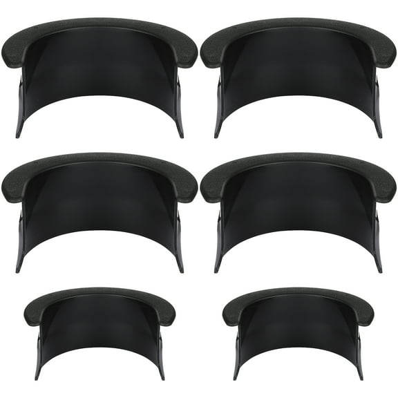 6PCS Plastic Billiards Table Pocket Liner for Pool Table Bar Home 4 Corner 2 Side Black with Durable Pocket L