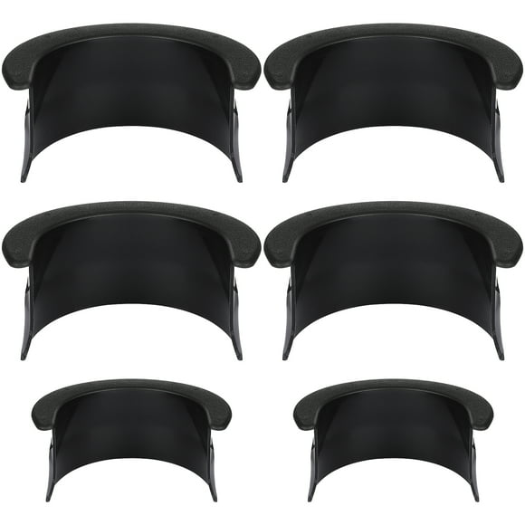 WORGEOUS 6 fundas de plástico para mesa de billar, para bar, hogar, 4 esquinas y 2 lados, color negro.