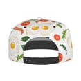 thumbnail image 5 of Flat Bill Trucker Hats for Women Men - Bacon Vegetable Hobo Eggs Adjustable Flat Baseball Cap Snapback Hats Dad Hats for Men, 5 of 7