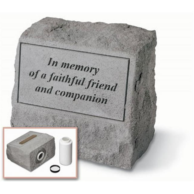 Kay Berry- Inc. 93620 In Memory Of A Faithful Friend - Headstone-Urn Memorial - 9.5 Inches x 8 Inches