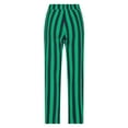 thumbnail image 5 of Aueoeo Men's Relaxed Fit Work Pant Stripe Pants with Pockets Button Suit Pants Leggings Casual Pants Trousers, 5 of 6