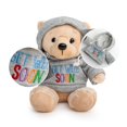 thumbnail image 2 of Ganz 9" Get Well Soon Gifts for Kids Get Well Soon Gifts for Women Feel Better Teddy Bear with Gray Hoodie, 2 of 8