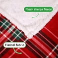 thumbnail image 5 of Gogreen Christmas Sherpa Fleece Twin Blanket for Couch Bed Sofa Adults -Soft and Warm Blanket for Winter, Thick and Fuzzy Throw Blanket (Twin - 60" x 80"), 5 of 7