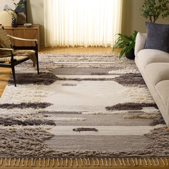 Safavieh Kenya Bevin Camouflage Area Rug, Ivory/Gray, 10' x 14'
