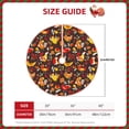 thumbnail image 2 of Fotbe Roosters Pattern Christmas Tree Skirt, Tree Skirts Plush Christmas Decorations, Christmas Tree Skirts Xmas Decorations Holiday Party Decor-48", 2 of 6