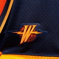 thumbnail image 4 of Men's Mitchell & Ness Navy Golden State Warriors Big & Tall Hardwood Classics Team Swingman Shorts, 4 of 4