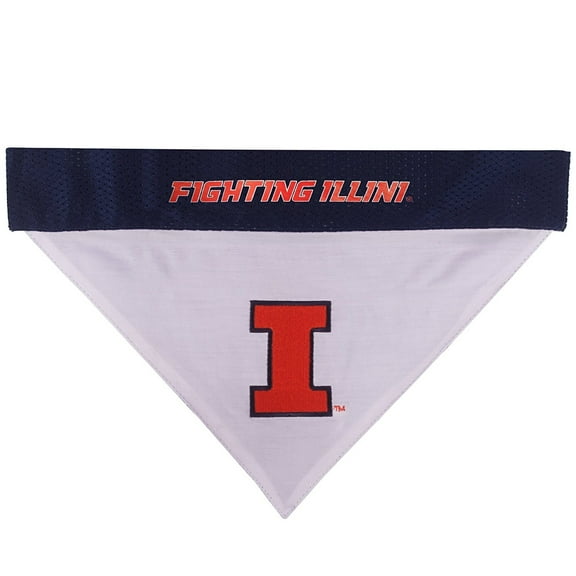 Pets First Illinois Reversible Bandana for Dogs, Large/X-Large