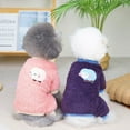 thumbnail image 2 of Teddy Sheep Four-legged Velvet Warm Dog Cat Clothes Than Bear Fight Small Dog Pet Clothes pink M, 2 of 9