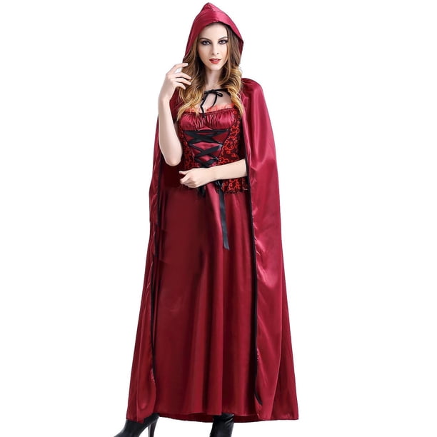 Mujer Moda Halloween Vintage Court Ball Party Disfraz Vestido de encaje Fridja hj4541