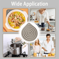thumbnail image 3 of 5 Pcs Silicone Microwave Plate Warmers, Non-Slip Food Warming Mats for Oven, Hot Pan Cooking, 3 of 7