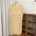 thumbnail image 6 of BUIGTTKLOP Nightgowns for Women Short Sleeve Nightdress Round Neck Sleepshirts Loose Fitted Pajamas Dresses, 6 of 6