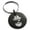 Black, variant on Stainless Steel Legendary Blackbeard Pirate Engraved Small Medallion Circle Charm Keychain Keyring