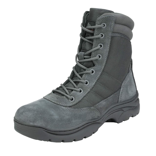 Botas tácticas de combate de cuero para hombre NORTIV 8, 20 cm, talla 7W