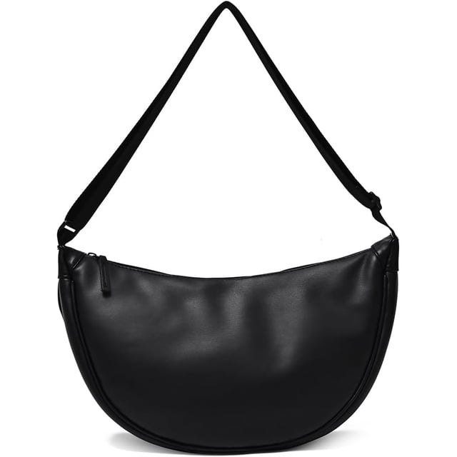 LHSHIDU Crescent Bag Crossbody Purses for Women Bag Crossbody Sling Bag Faux Leather Shoulder Crescent Purse