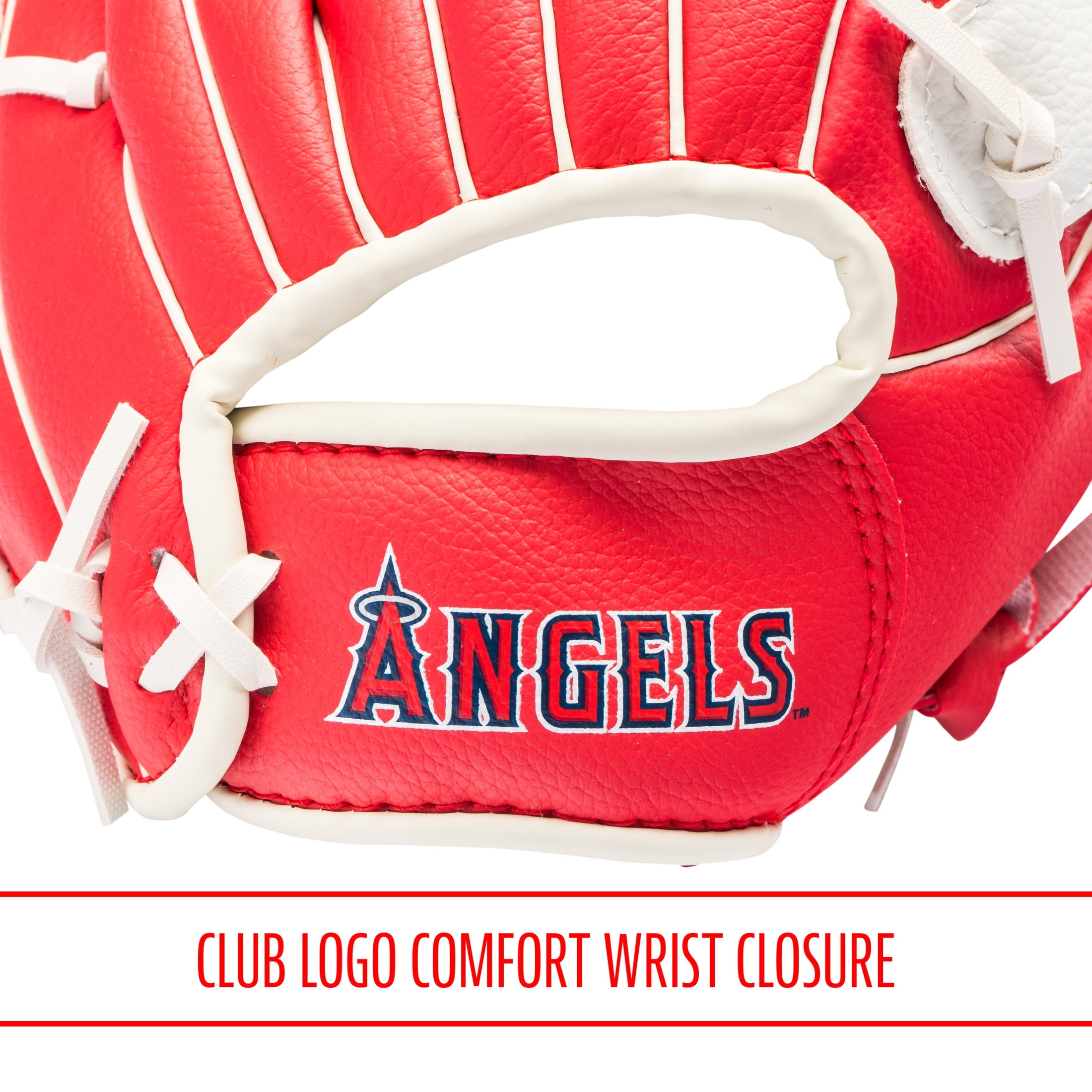 Franklin Sports MLB Los Angeles Angels Youth Teeball Glove + Ball Set, 9.5 in