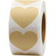 thumbnail image 1 of 38mm Love Heart Shape Natural Kraft Permanent Adhesive Label 1.5' Color Coding Dot Labels 500 Stickers per Roll (Kraft, Heart), 1 of 2