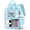 E-Blue, variant on KOITHOT Clear Backpacks Large Heavy Duty PVC Waterproof Transparent Bookbag for School Adult Work, Black