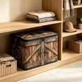 thumbnail image 5 of Kraoden Foldable Storage Box with Lid, Large Capacity Organizer for Clothing and Toys, Non-Woven Fabric Imitation Wooden Design, Durable and Space-Saving, Perfect for Home Storage, 5 of 6
