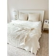 thumbnail image 5 of Cozy Cotton White Boucle Fringe Throw White, 5 of 12