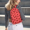 thumbnail image 5 of Balery Ladybugs On Red Polka Dot Mochila Clásica Impresa Básica para Viaje, Mochila Escolar Resistente al Agua, Mochila de Lona con Correas Ajustables-Small, 5 of 5