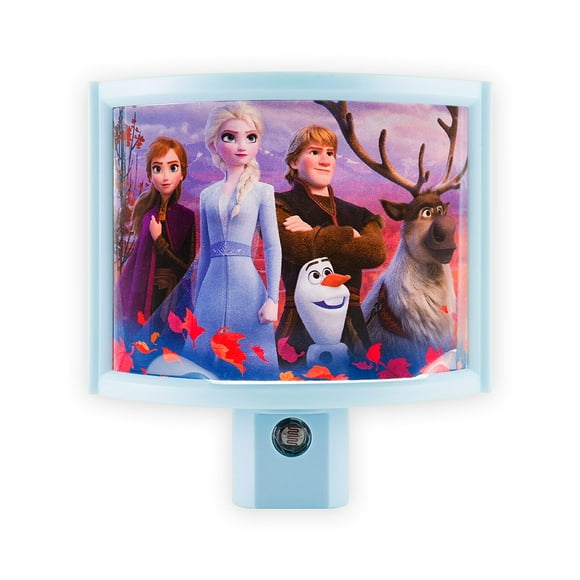Disney Frozen Wrap Ombre LED Lumière de Nuit, Plug-in, Crépuscule à l'Aube, Décoration de Chambre des Filles, Ul-Listé, Idéal pour la Pépinière, Salle de Bains, 46276