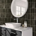 thumbnail image 6 of Antiek 2.58 in. x 7.9 in. Glossy Black Ceramic Subway Wall and Floor Tile (5.38 sq. ft./case) (38-pack), 6 of 8