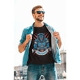 thumbnail image 5 of Game Garment Detroit Football Team Lion Men's T-Shirt Black XS-3XL, 5 of 6