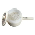 thumbnail image 3 of Ceramax Beige 1.5L 3 Pièces Marmite Poêle Électrique en Céramique Antiadhésive avec Panier Vapeur Facile à Nettoyer, 3 of 9