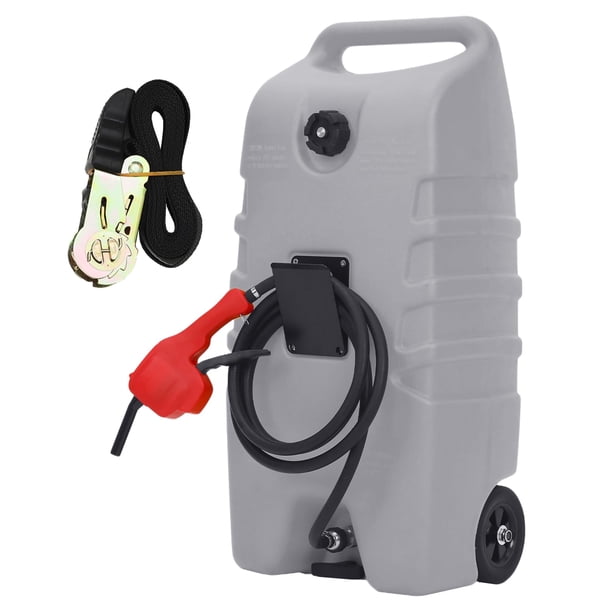 Yeshouse depósito de gasolina portátil de 14 galones (57 L), incluye bomba de transferencia y manguera de 3 m, ideal para cortacéspedes, granjas, embarcaciones y uso doméstico
