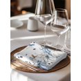 thumbnail image 6 of Blue Fall Cloth Napkins Set of 6 Reusable Dinner Napkins, Thanksgiving Pumpkins Weeping Botanical Cocktail Napkin Washable Table Napkins for Wedding/Holiday Party/Baby Shower 20"x20", 6 of 7