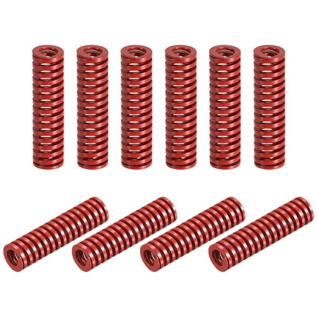 

Die Spring 10 Pack 16mm OD 55mm Long Spiral Stamping Medium Load Die Springs Red