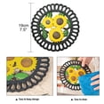 thumbnail image 3 of Sungmor Hierro Fundido Cocina Redondo Trivet, Pintura Decorativa, Patrón Vintage Encantador de Girasol, 1 Pieza, 3 of 8