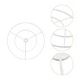 thumbnail image 3 of Lampshade Frame 25cm Double Layers Lampshade For Pendant Light Chandelier, 3 of 4
