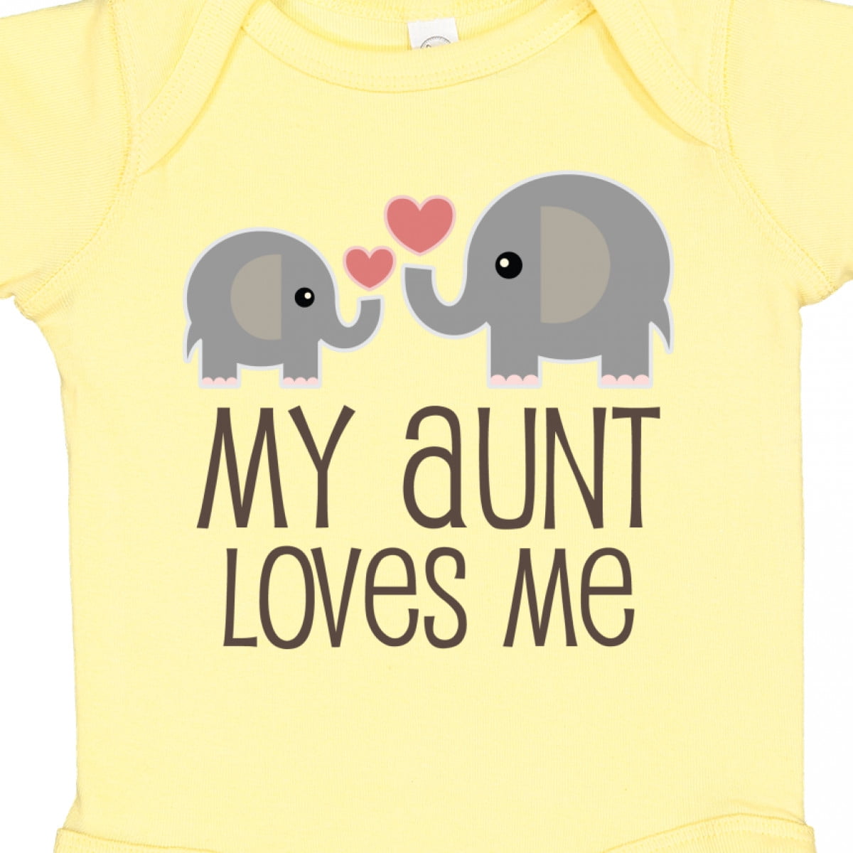 Inktastic My Aunt Loves Me Boys or Girls Baby Bodysuit