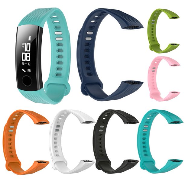 Gwong Electrónica Correa de pulsera ajustable de silicona de reemplazo para Huawei Honor 3 Pulsera inteligente