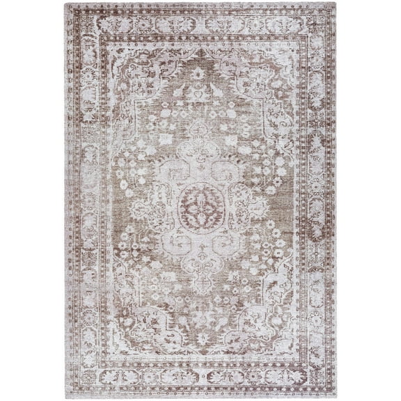 BoutiqueRugs Aninda Traditional, Transitional Area Rug - Taupe, Ivory, Dusty Rose - 2' x 3'