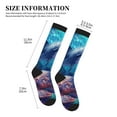 thumbnail image 2 of Lsque Underwater Turtle Dolphin Octopus Pattern Sport Compression Socks for Men & Women 15-20 mmHg Knee High Nurse Pregnant Running Medical and Travel Athletic, 2 of 6