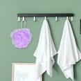 thumbnail image 5 of Unique Bargains 1 Pc Bath Shower Loofah Sponges Body Puffs for Bathroom 5.12"x5.51" Purple, 5 of 6