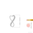 thumbnail image 3 of ANGARA Natural Pave-Set Diamond Infinity Heart Pendant in Platinum for Women (Size-1mm| Color-I-J| Clarity-I1-I2) | April Birthstone, Anniversary, Jewelry Gift for Women | Natural Diamond Necklace, 3 of 8