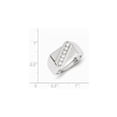 thumbnail image 5 of Mens Synthetic Cubic Zirconia (CZ) Band Ring in Sterling Silver, 5 of 6