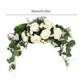 thumbnail image 6 of CreativeArrowy Floral Swag Artificial Flowers Peony Wreath Handmade Garland for Mirror Home Wedding Party Door Lintel Decoration, 6 of 24
