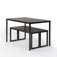thumbnail image 4 of Zinus Louis Modern Studio Collection Soho Dining Table with Two Benches in Black / 3 Piece Set / Easy Assembly / Tools Included, 1 Yr Warranty, 4 of 7