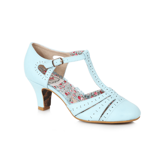 2.5" Spectator Heel With T-Strap And Cutout Detail