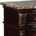 thumbnail image 2 of Wooden Nightstand 3 Drawer, Brown Glam Night Stand with Feet, Bedroom Furniture, 2 of 5