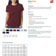 thumbnail image 3 of Hanes SL04 Womens Nano-T T-Shirt Size Extra Large, Deep Royal Blue, 3 of 3